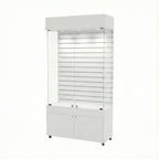 Vitrina 100x40 Ranurado SB Blanco