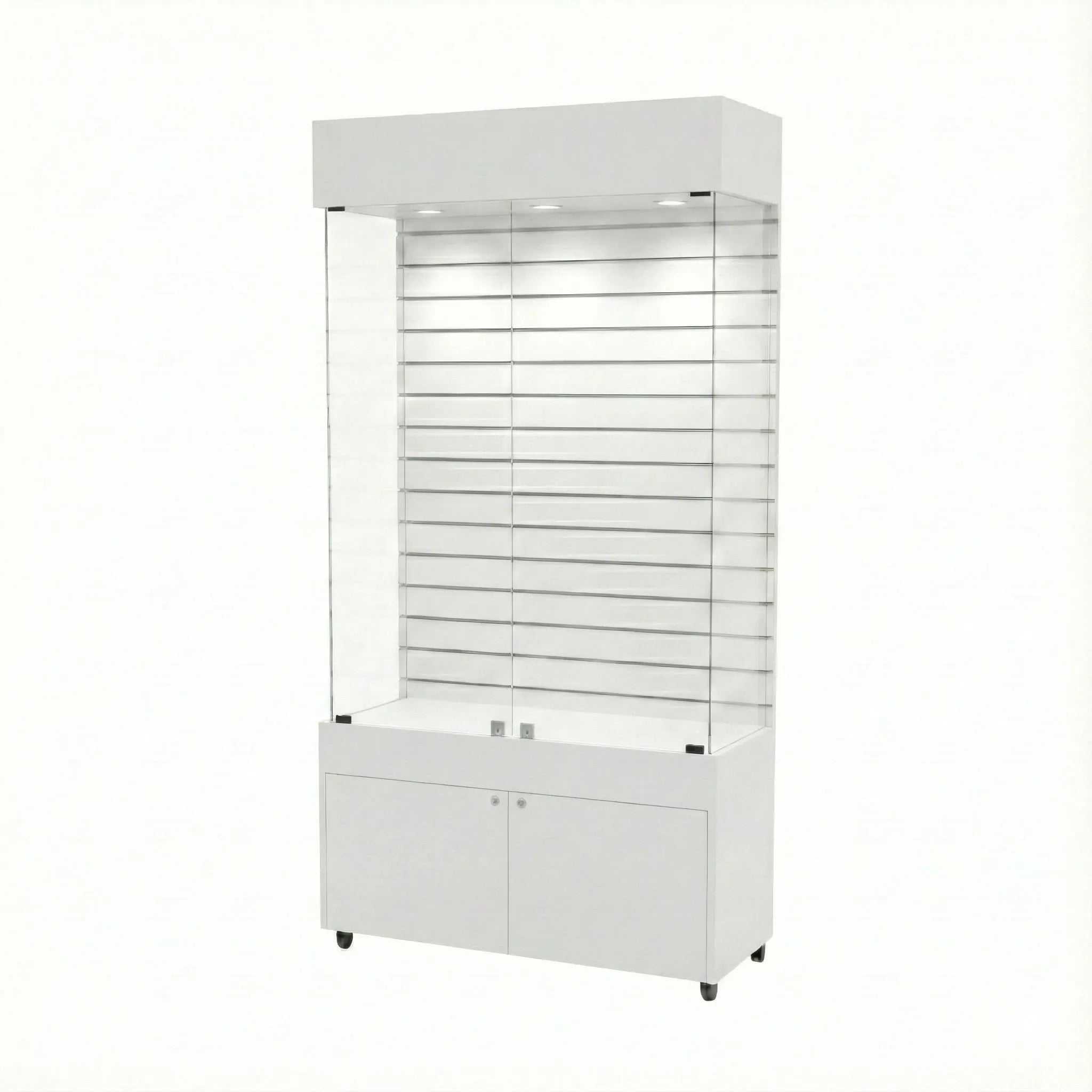 Vitrina 100x40 Ranurado SB Blanco