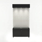 Vitrina 100x40 Ranurado SB Negro