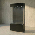 Vitrina 100x40 Liso CB Negro