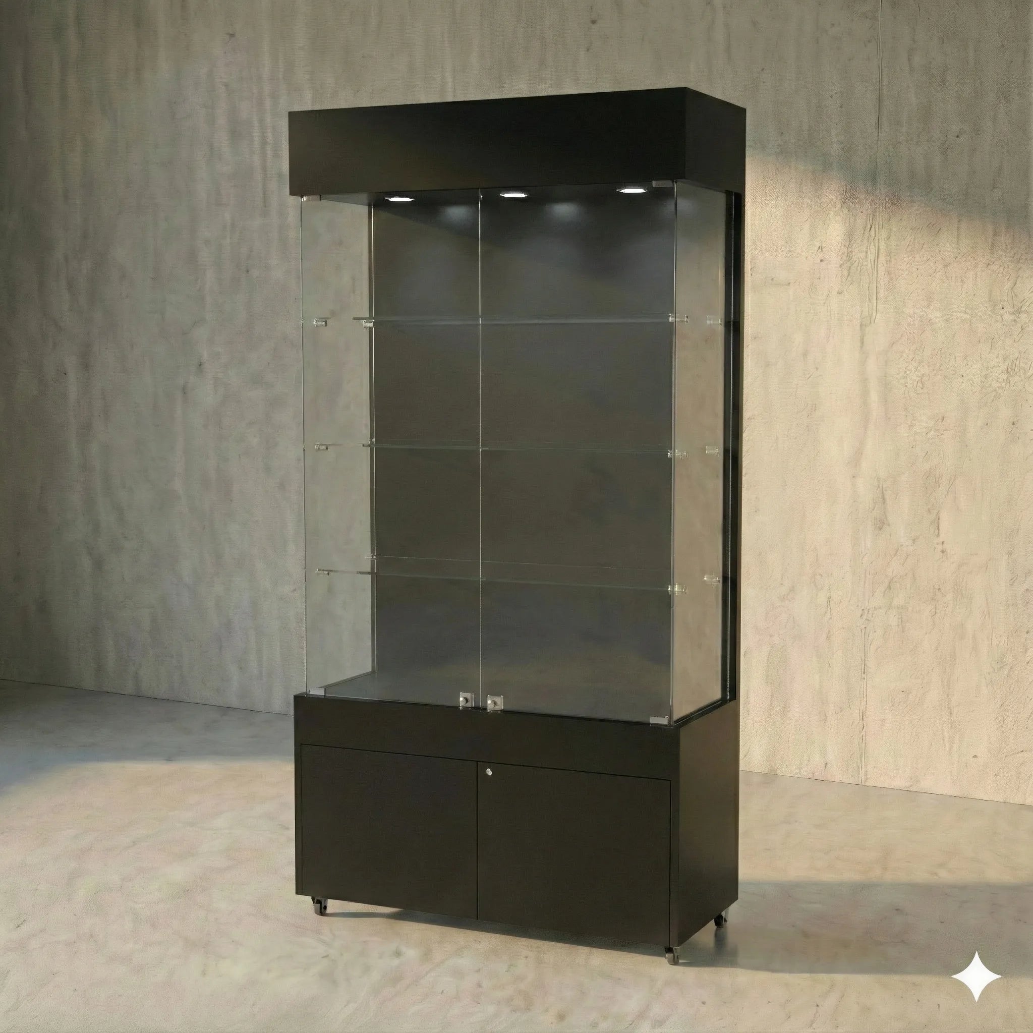 Vitrina 100x40 Liso CB Negro