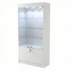 Vitrina Mural Melaminica Para Exhibición Con Bodega 100x40x200cm