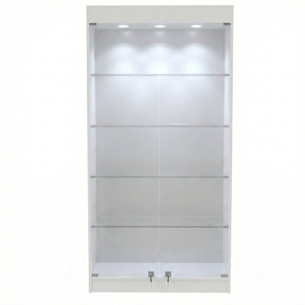 Vitrina Mural Melaminica Para Exhibición 100x40x200cm