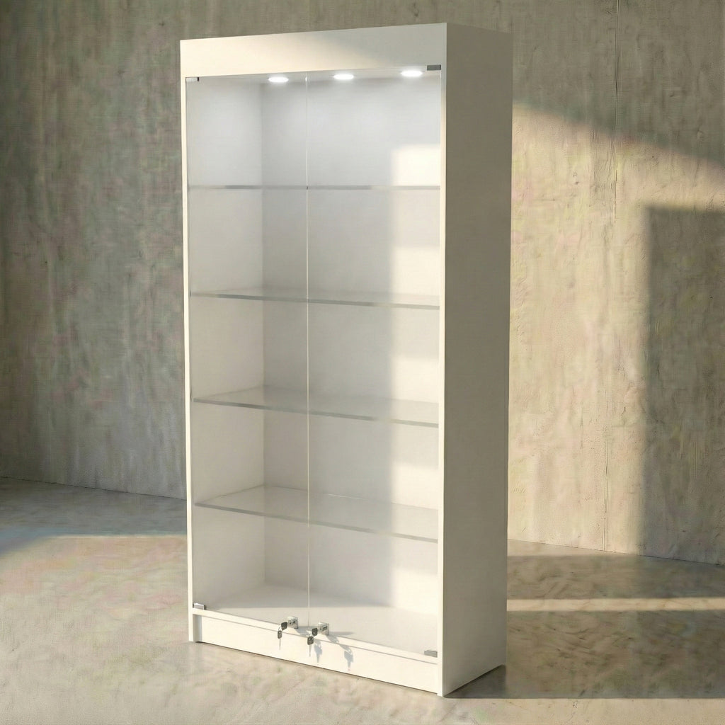 Vitrina Mural Melaminica Para Exhibición 100x40x200cm