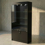 Vitrina Mural Melaminica Para Exhibición Con Bodega 100x40x200cm