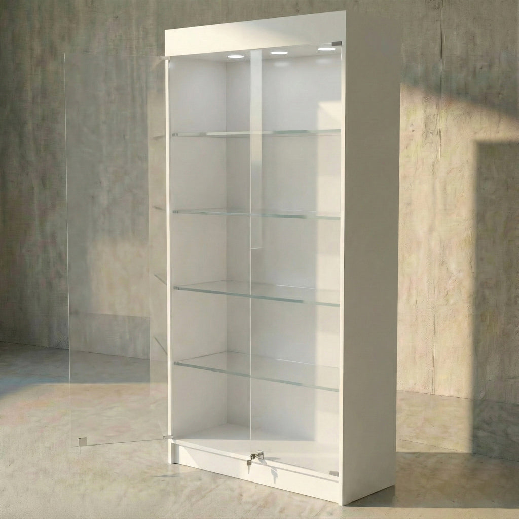 Vitrina Mural Melaminica Para Exhibición 100x40x200cm