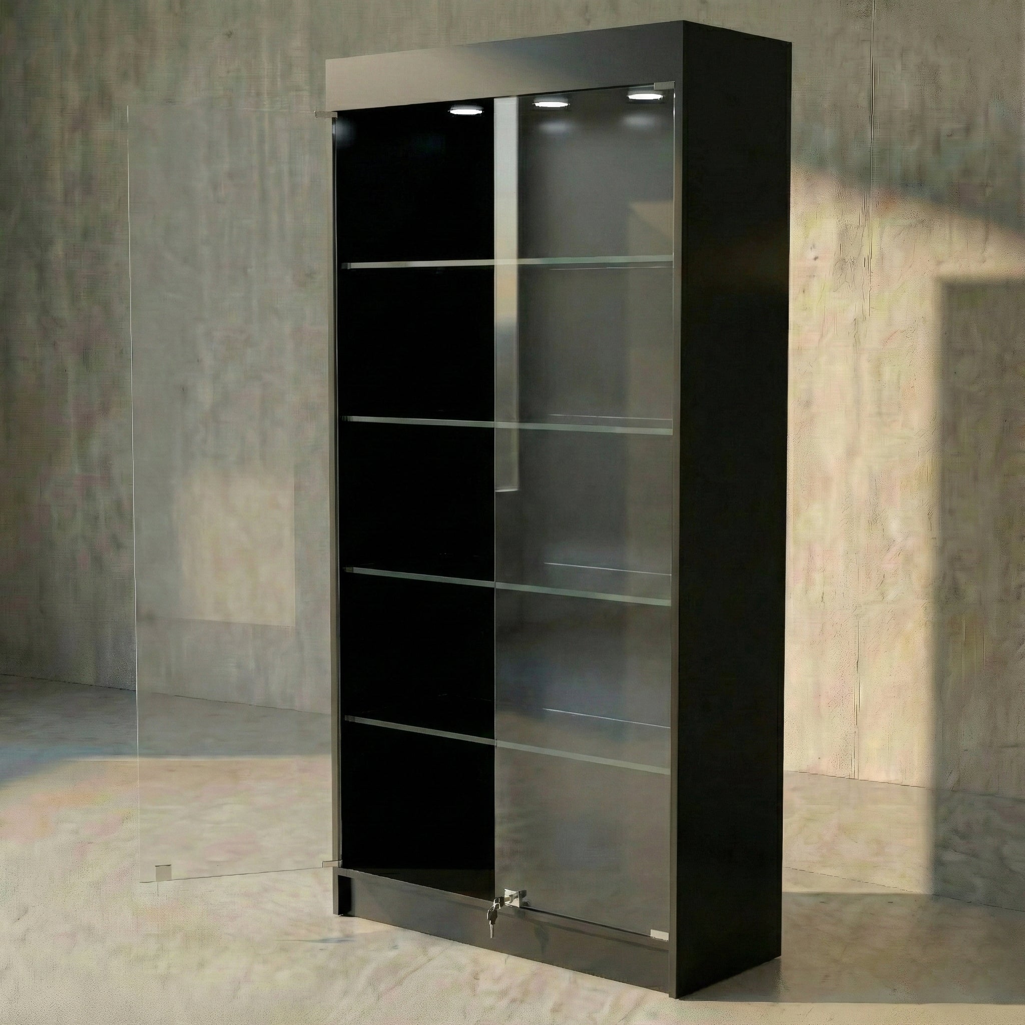 Vitrina Mural Melaminica Para Exhibición 100x40x200cm