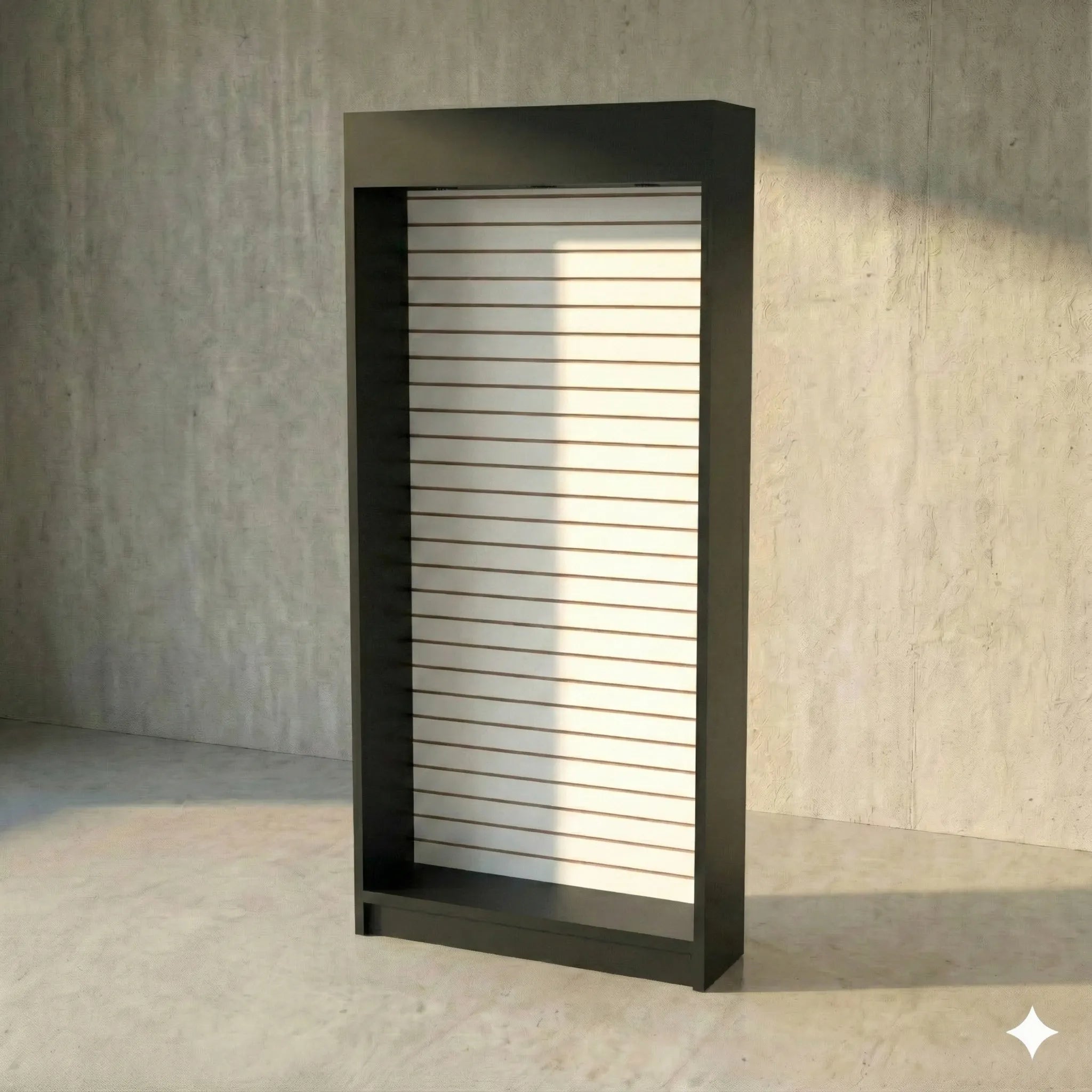 Trasera Estante Para Exhibición Con Ranurado 106x30x230cm