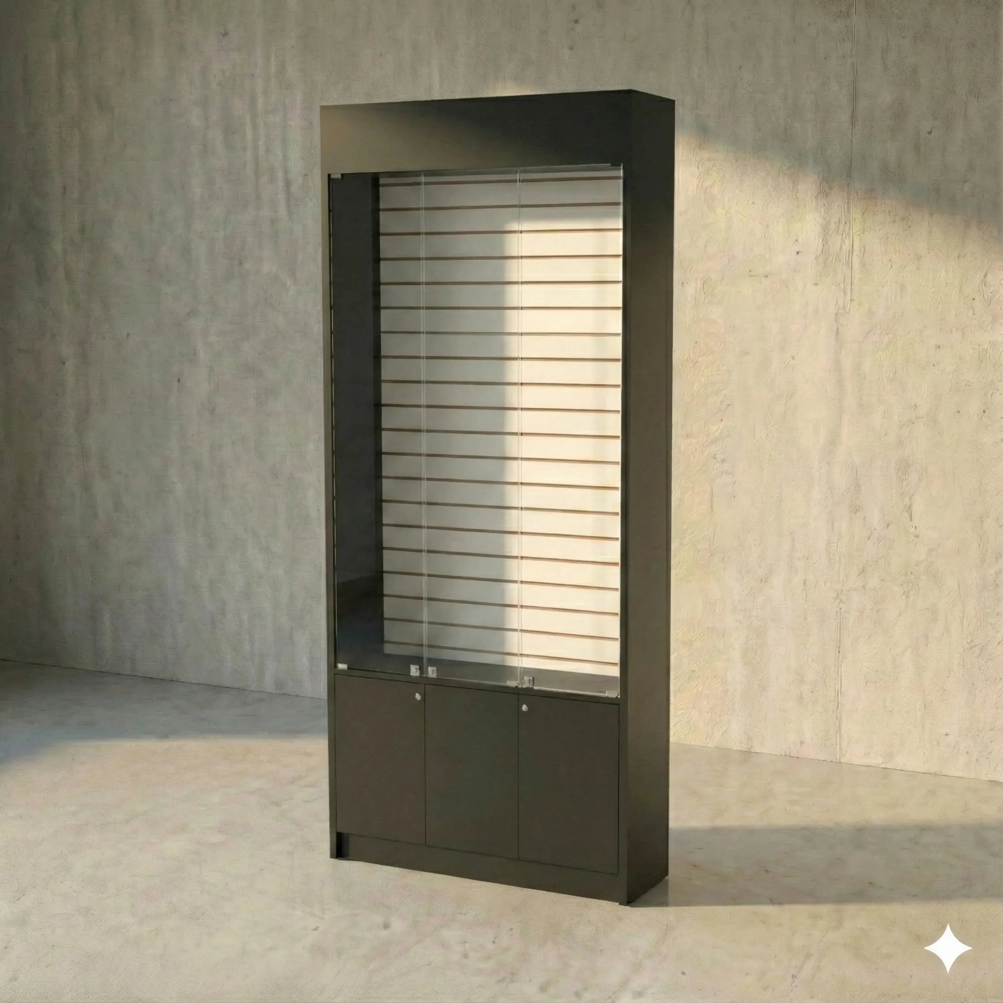 Mural Ranurado 107 CB CPV Negro