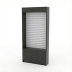 Trasera Mural Con Ranurado Y Bodega 106x30x230cm