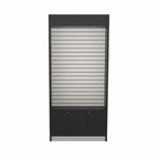 Trasera Mural Con Ranurado Y Bodega 106x30x230cm