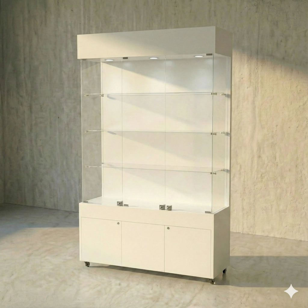 Vitrina 120x40 Liso CB Blanco