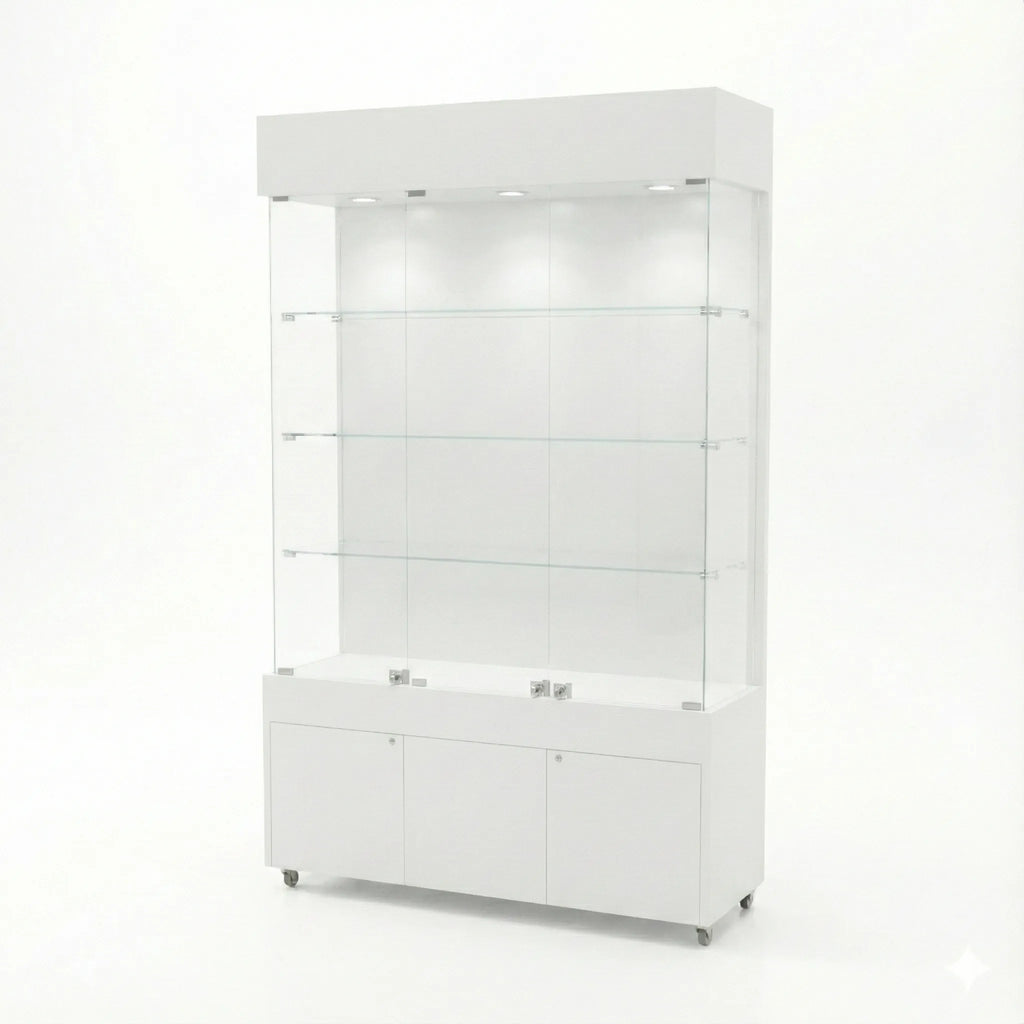 Vitrina 120x40 Liso CB Blanco
