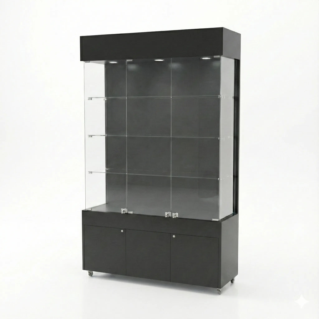 Vitrina 120x40 Liso CB Negro