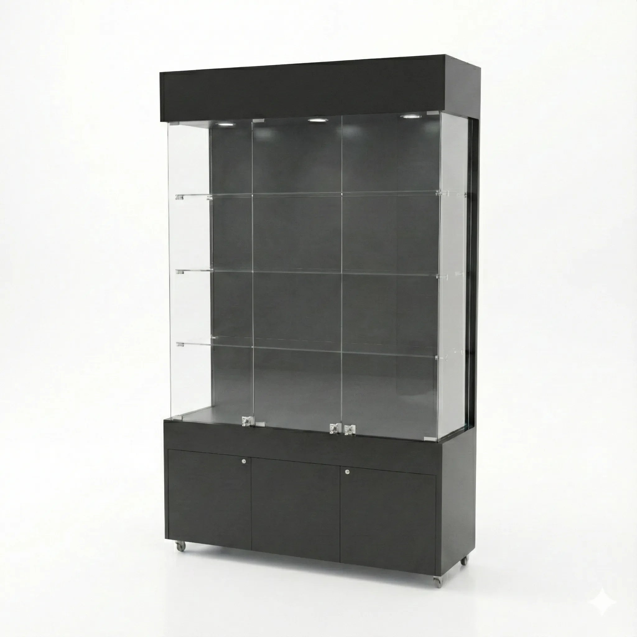 Vitrina 120x40 Liso CB Negro