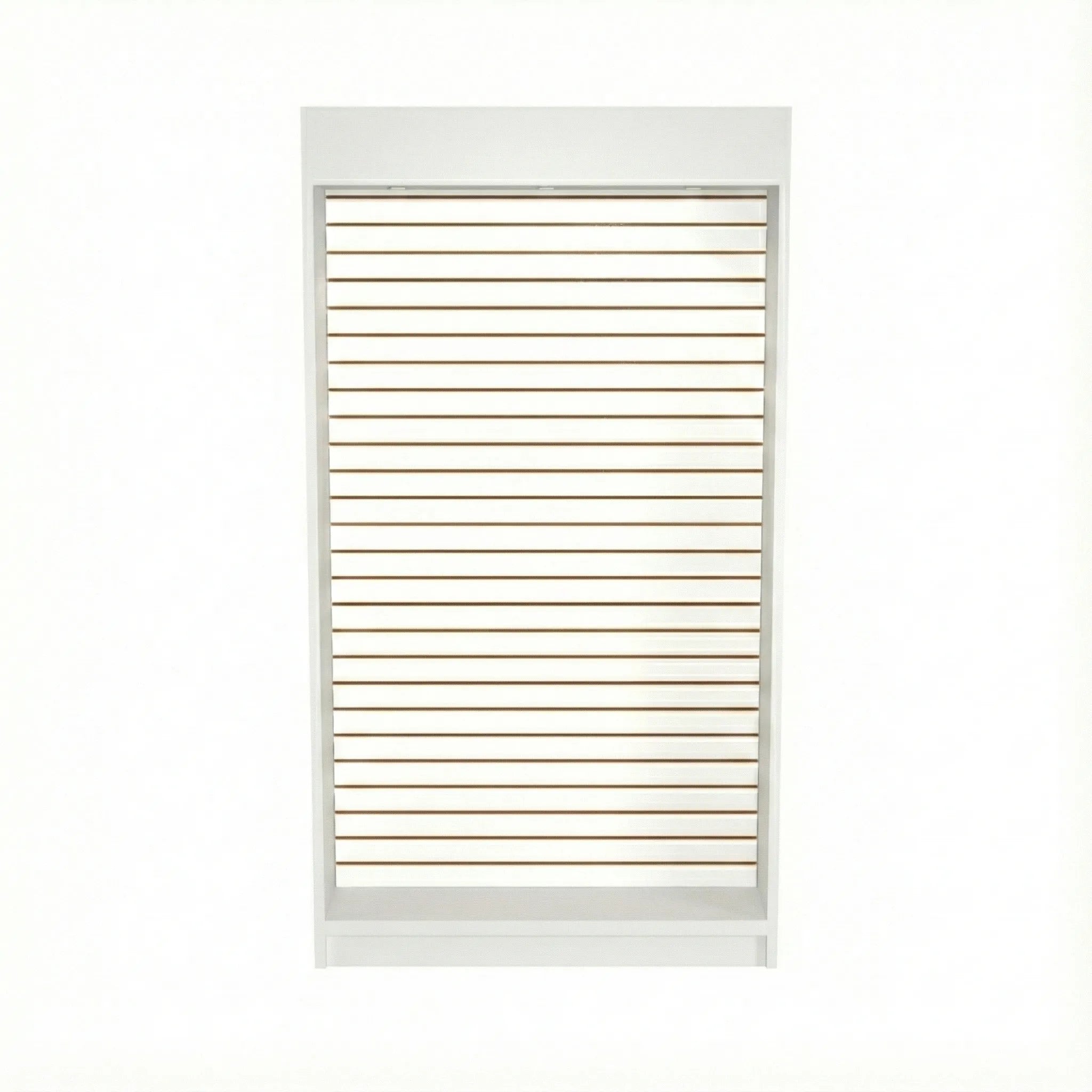 Trasera Estante Para Exhibición Con Ranurado 126x30x230cm