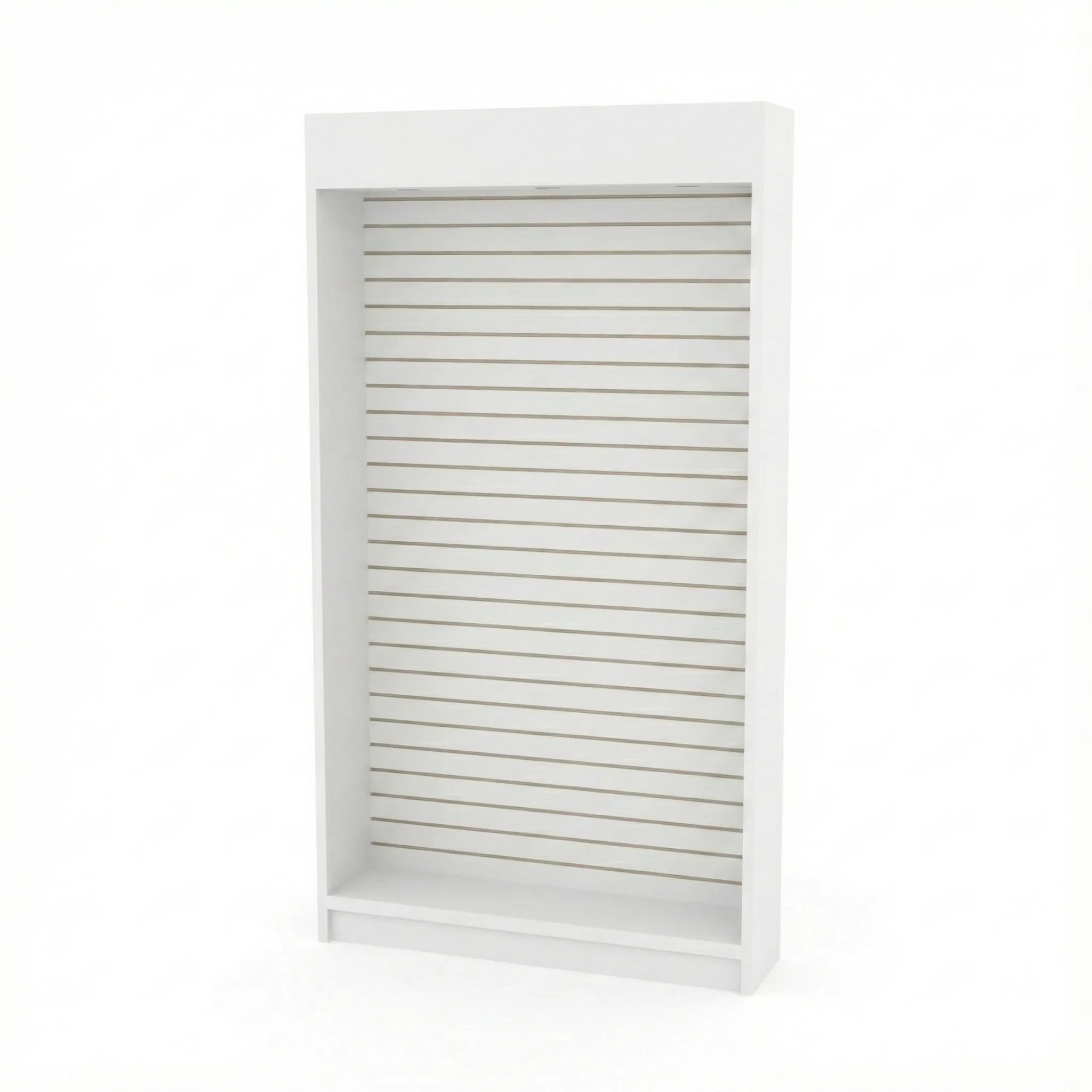 Trasera Estante Para Exhibición Con Ranurado 126x30x230cm