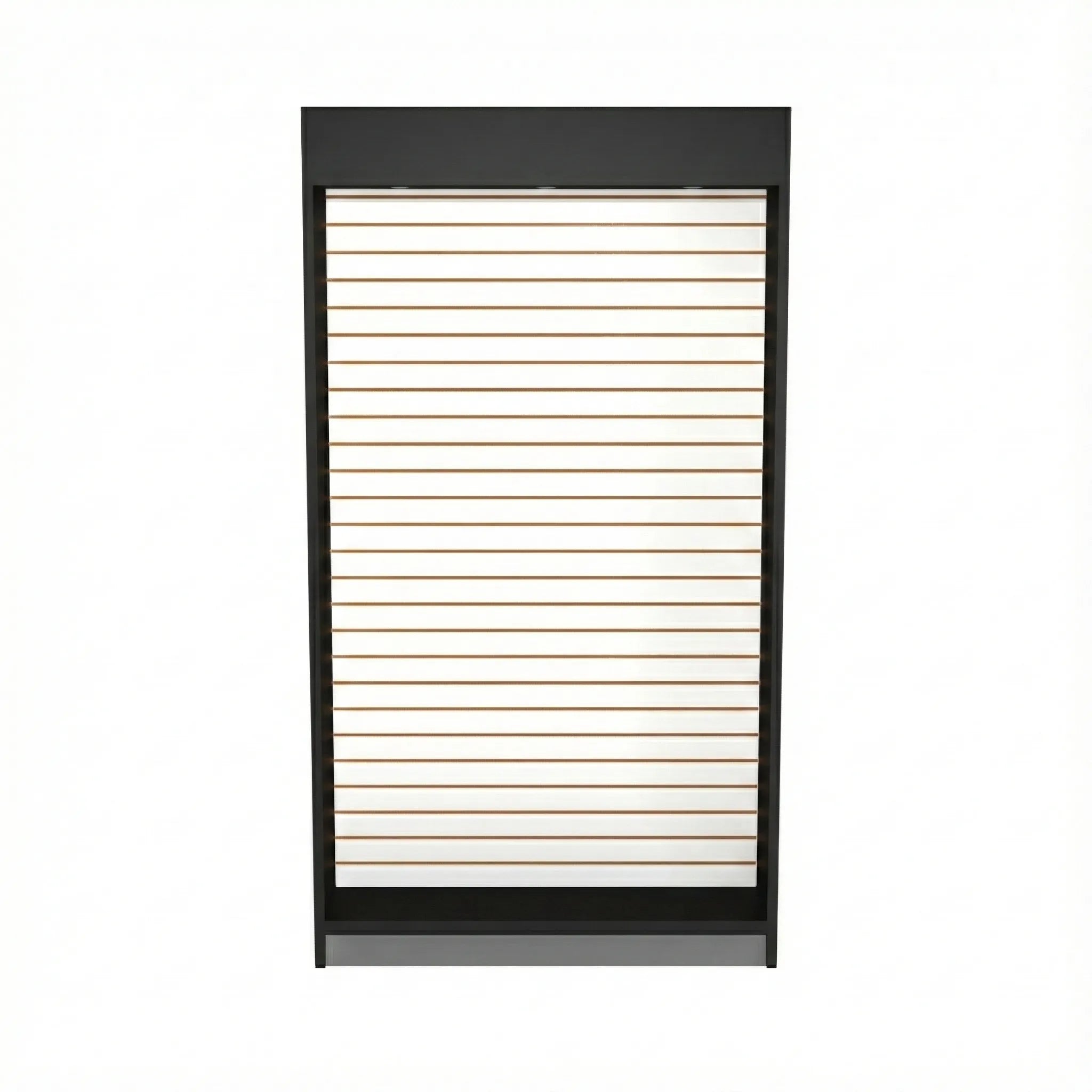 Trasera Estante Para Exhibición Con Ranurado 126x30x230cm