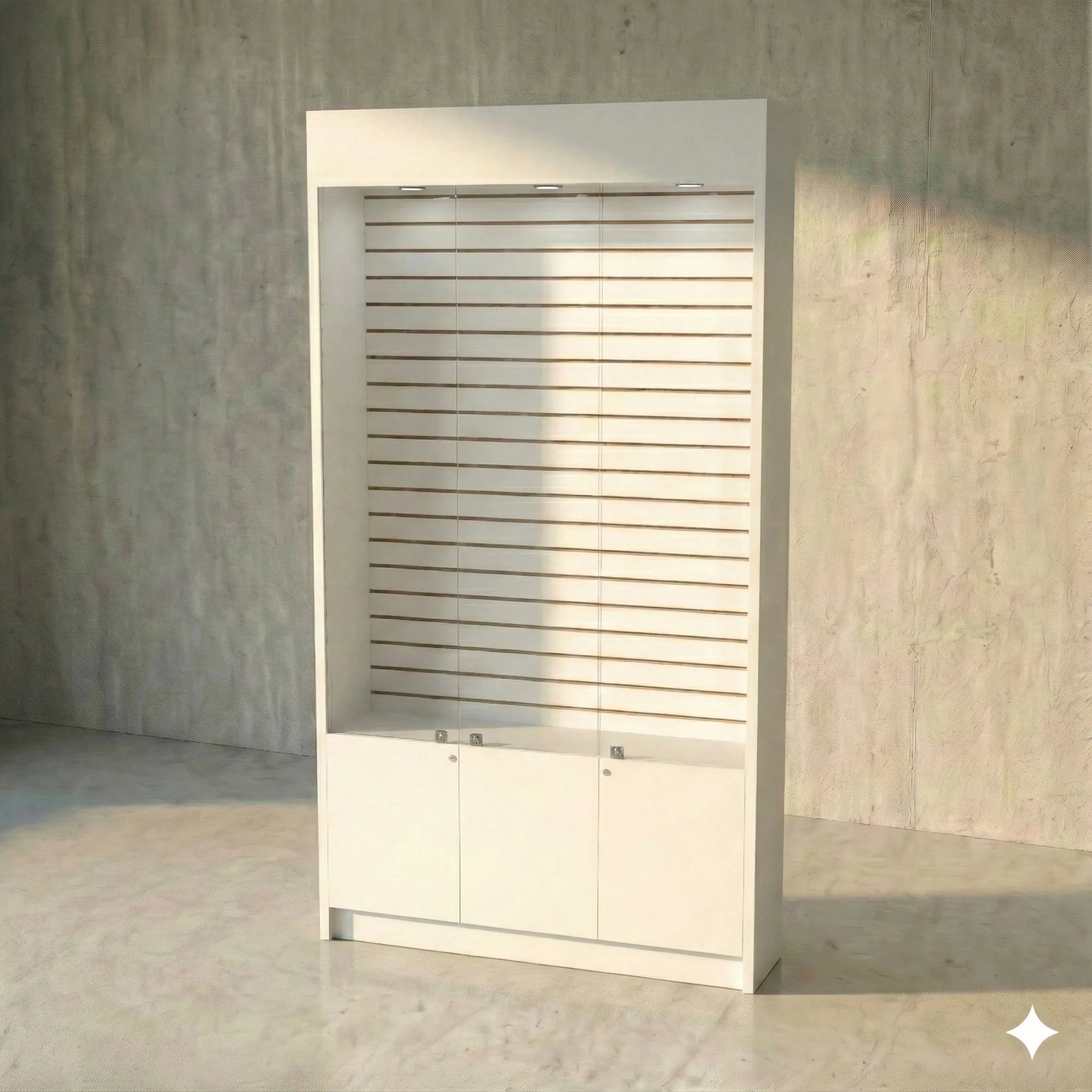 Mural 127 Ranurado CB CPV Blanco