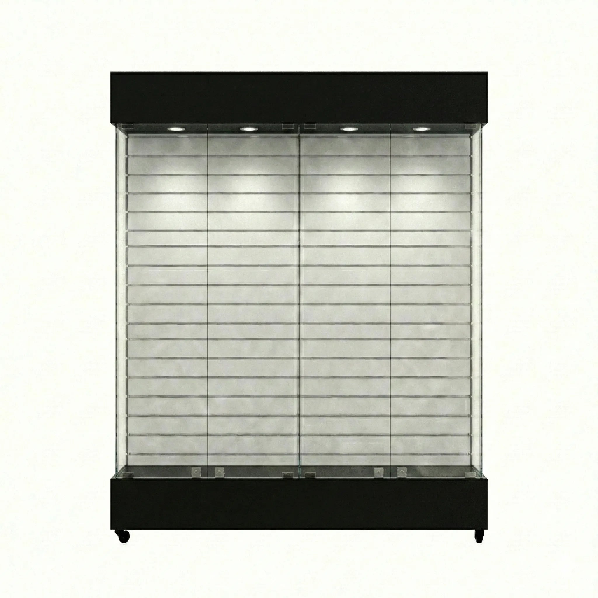 Vitrina Con Ranurado  Para Exhibición 150x40x196cm