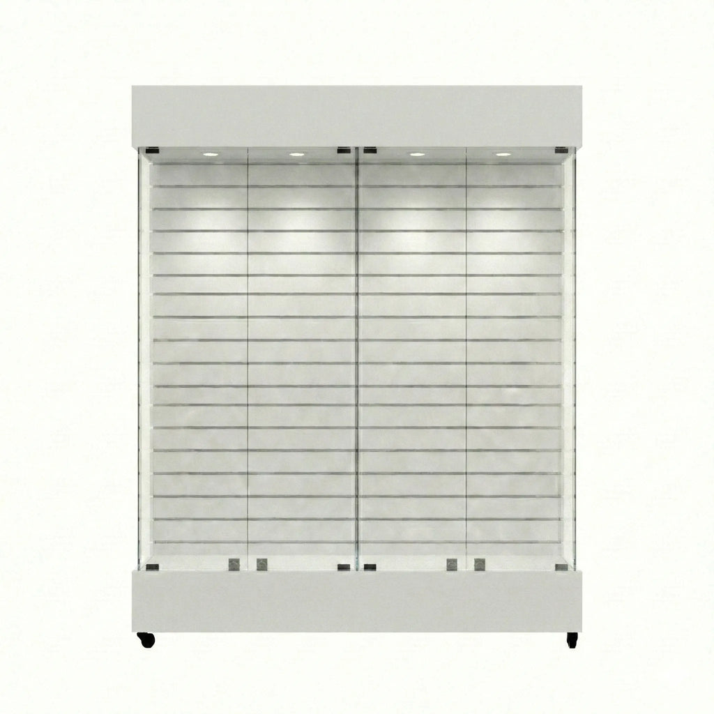 Vitrina Con Ranurado  Para Exhibición 150x40x196cm