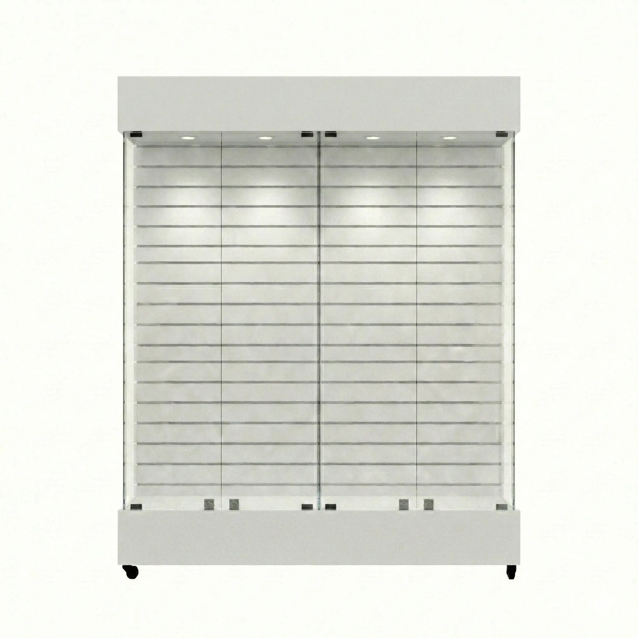 Vitrina Con Ranurado  Para Exhibición 150x40x196cm