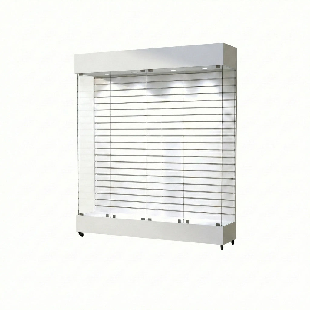 Vitrina Con Ranurado  Para Exhibición 150x40x196cm