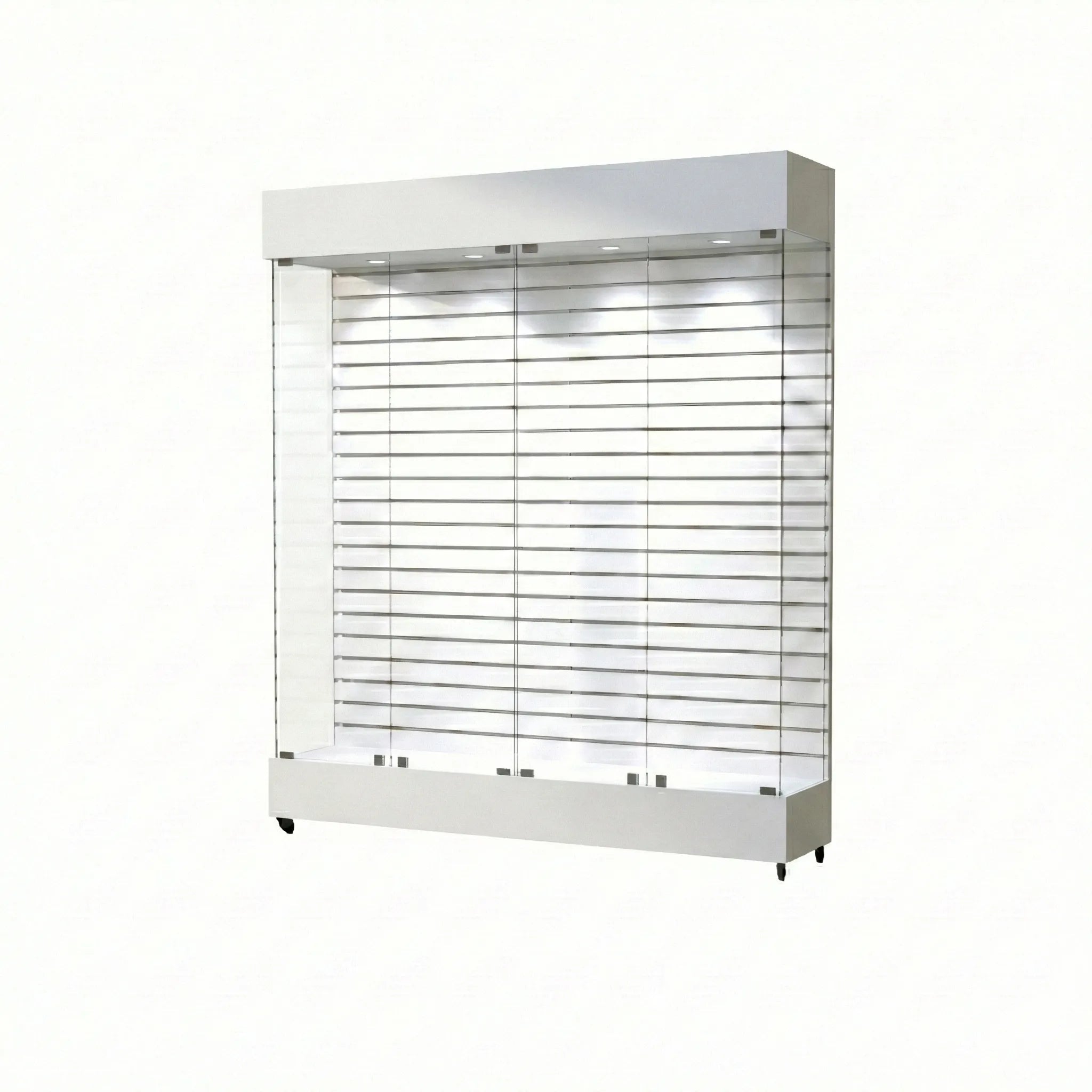 Vitrina Con Ranurado  Para Exhibición 150x40x196cm