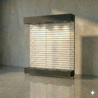 Vitrina Con Ranurado  Para Exhibición 150x40x196cm