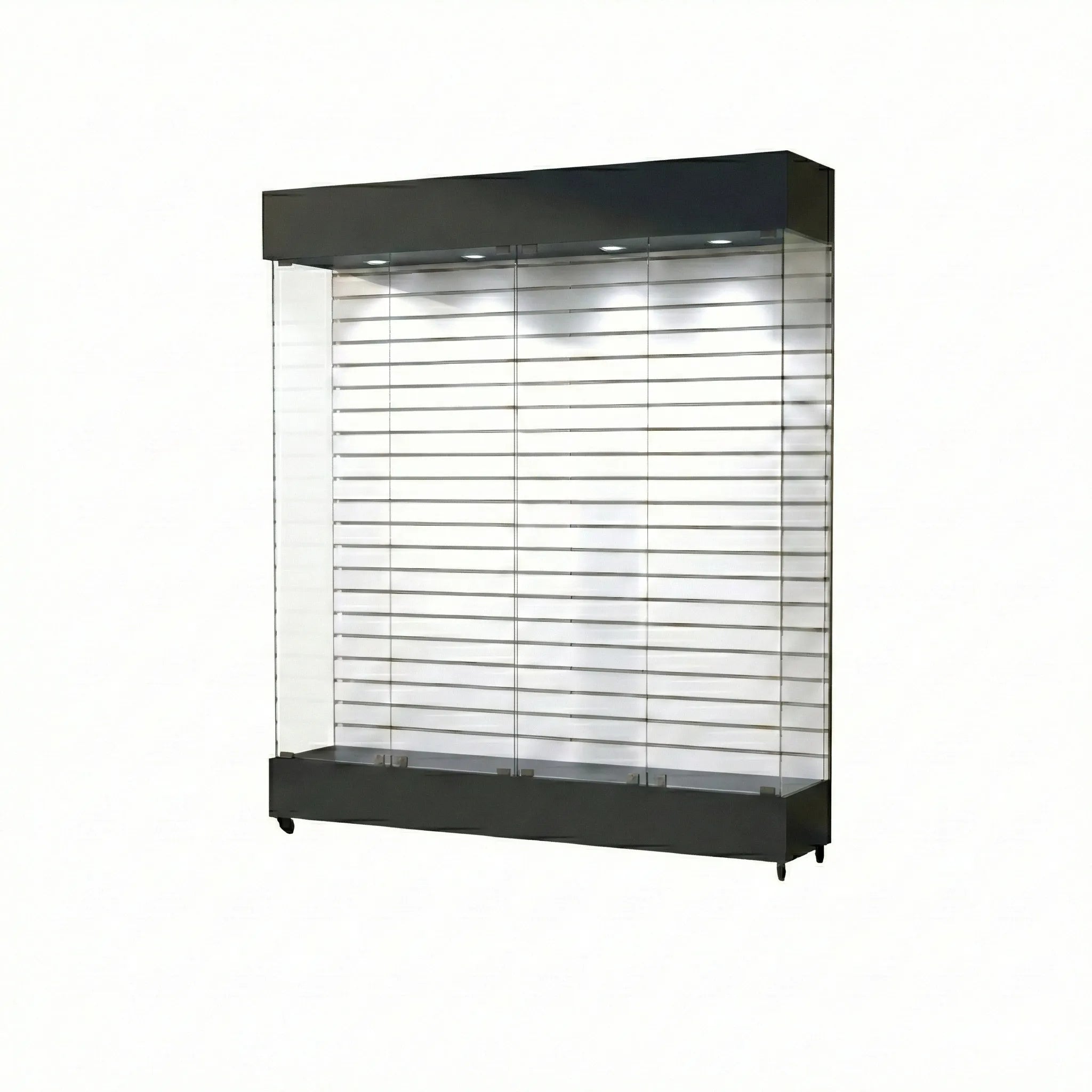 Vitrina Con Ranurado  Para Exhibición 150x40x196cm