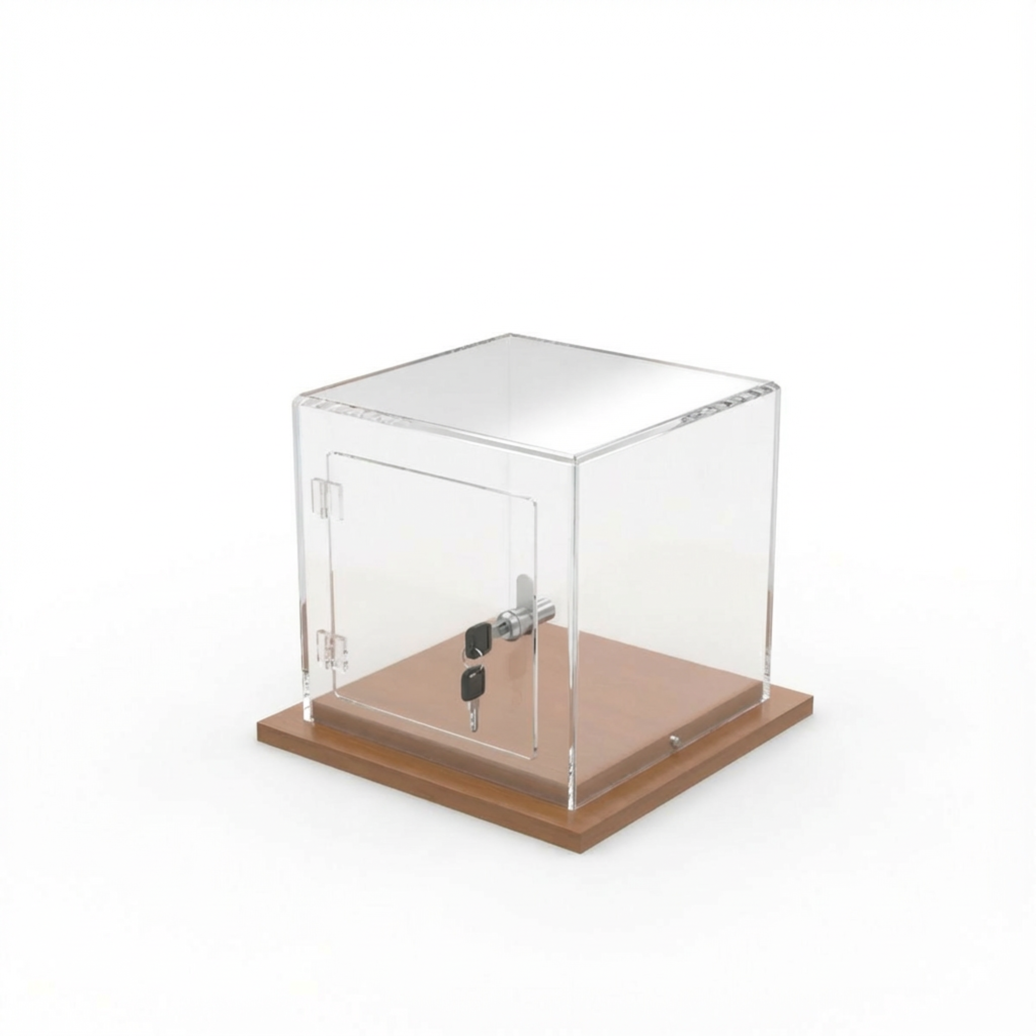 Cúpula Acrílico 30x30 Con Puerta, Base Melamínica