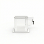 Cúpula Acrílico 30x30 Con Puerta, Base Melamínica