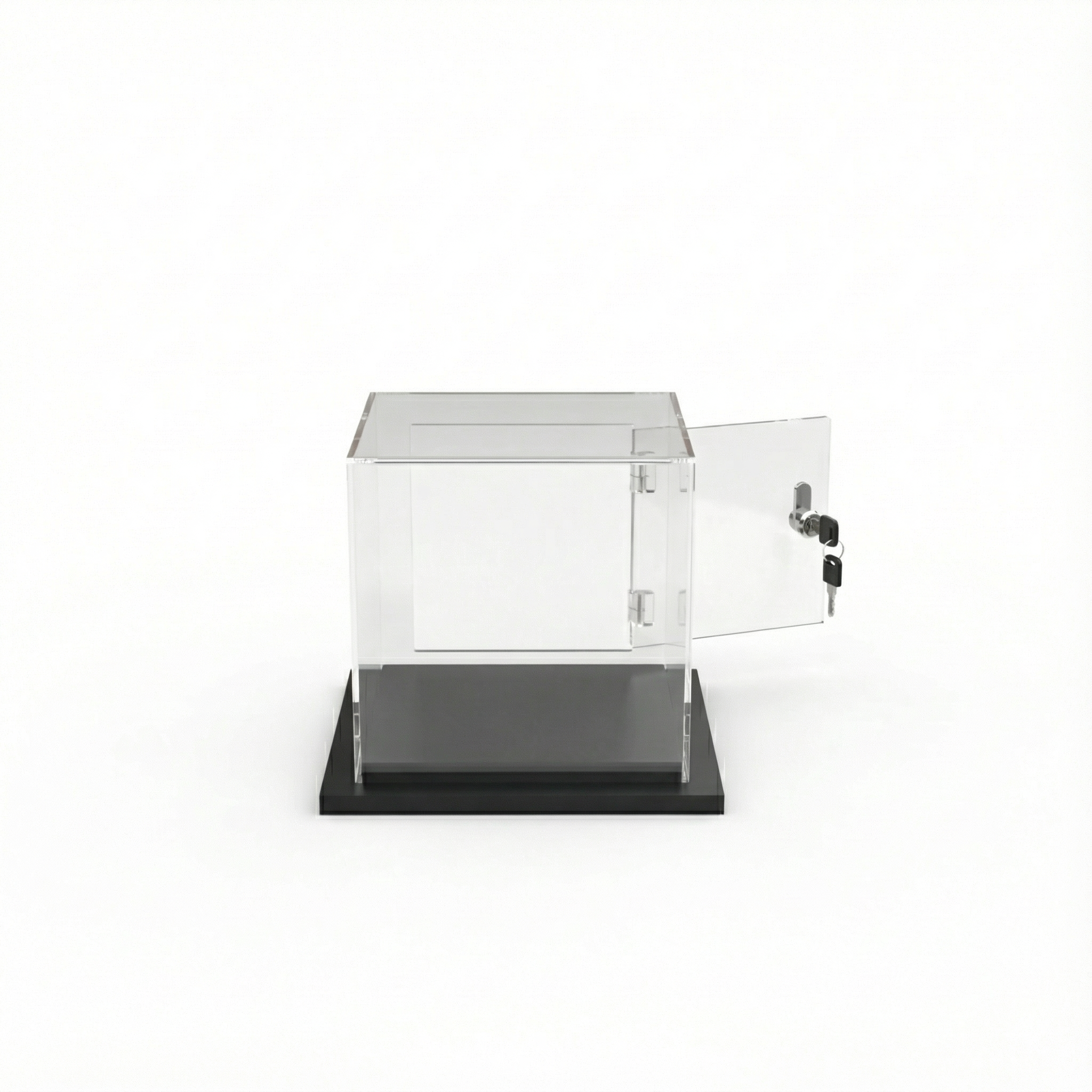 Cúpula Acrílico 30x30 Con Puerta, Base Melamínica