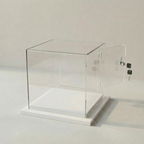 Cúpula Acrílico 30x30 Con Puerta, Base Melamínica