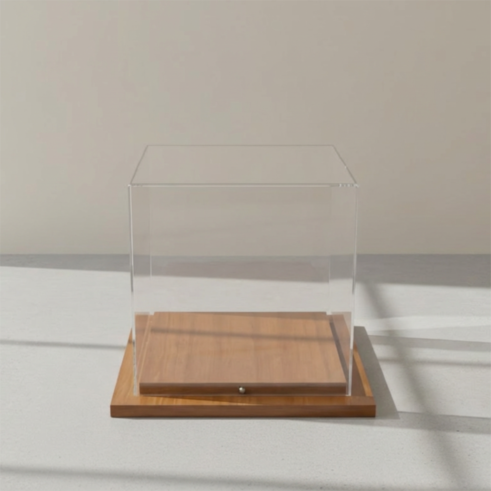 Cúpula Acrílico 30x30, Base Melamínica