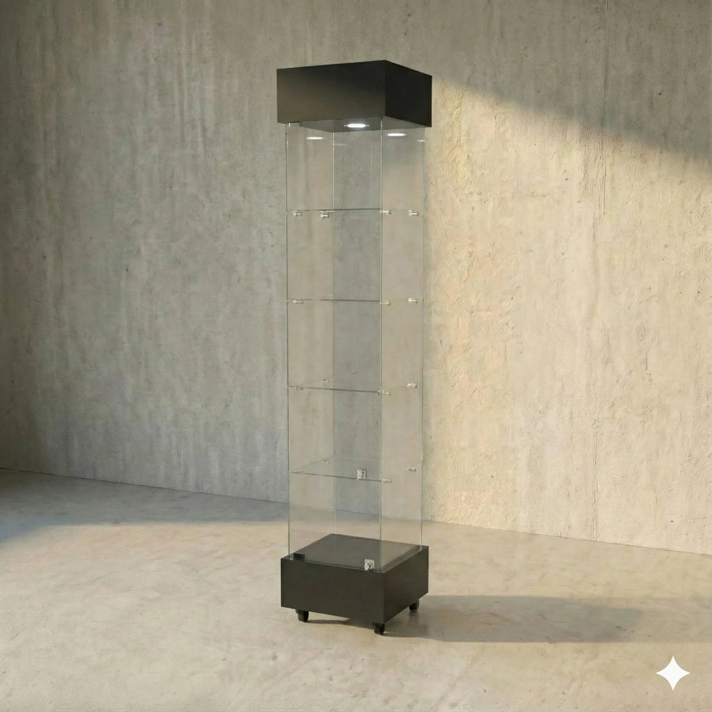 Vitrina Panorámica 40x40 Negro