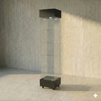 Vitrina Panorámica 40x40 Negro