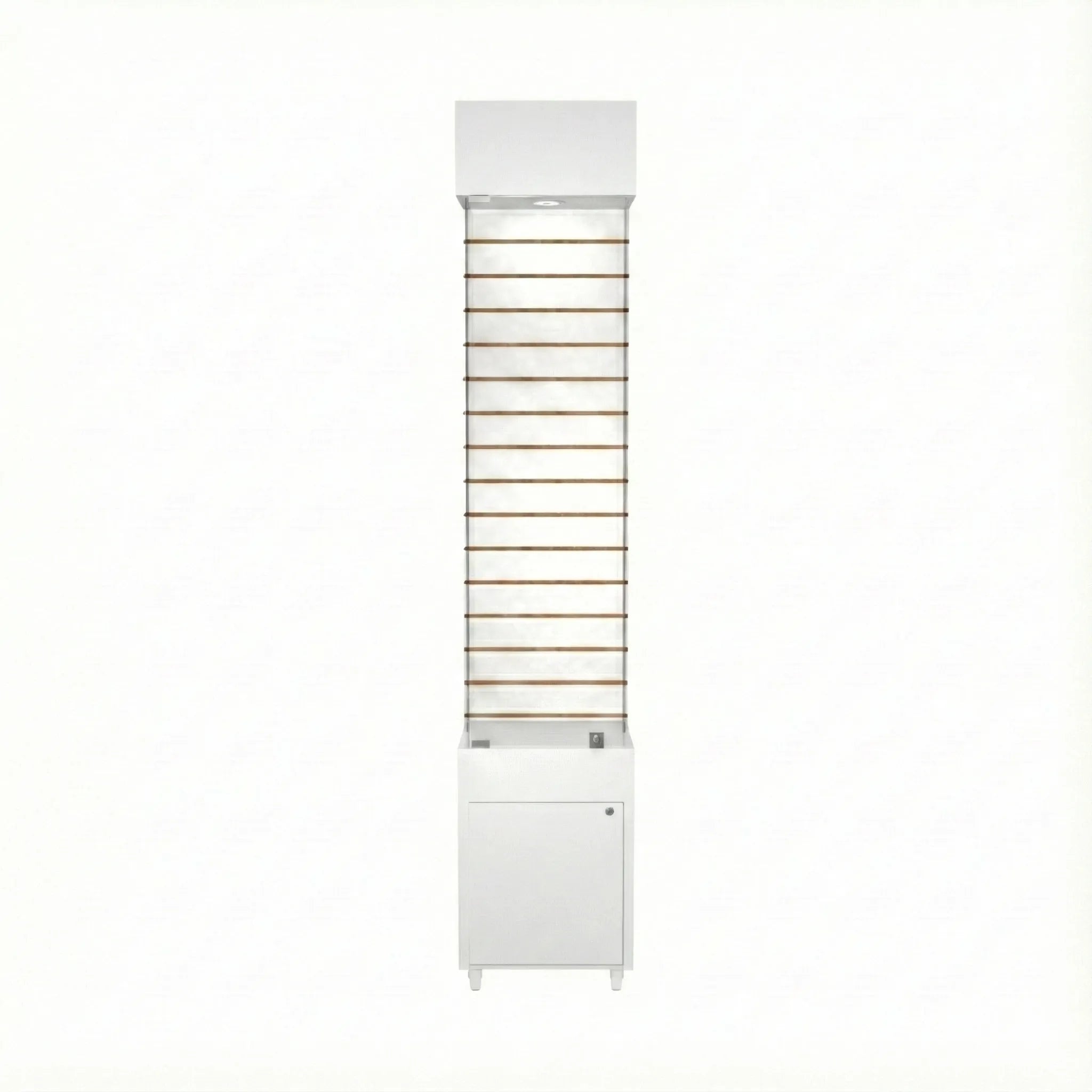 Vitrina 40x40 Ranurado CB Blanco