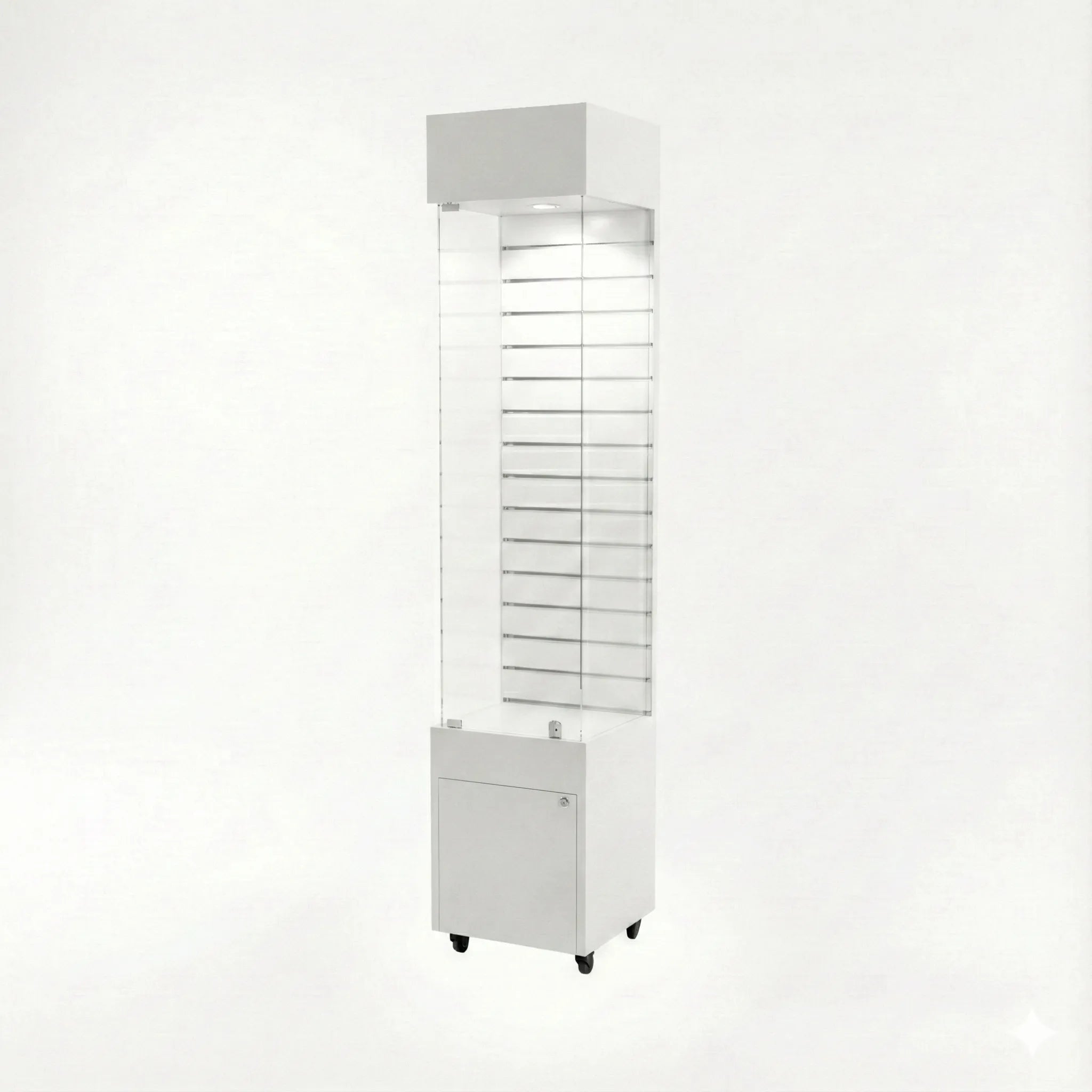 Vitrina 40x40 Ranurado CB Blanco