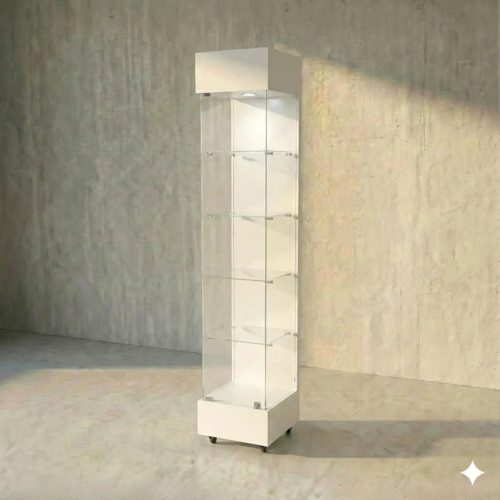 Vitrina 40x40 Liso SB Blanco