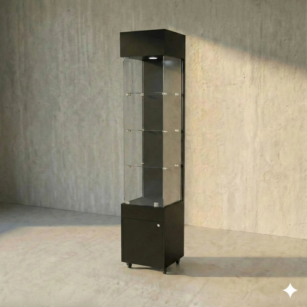 Vitrina 40x40 Liso CB Negro