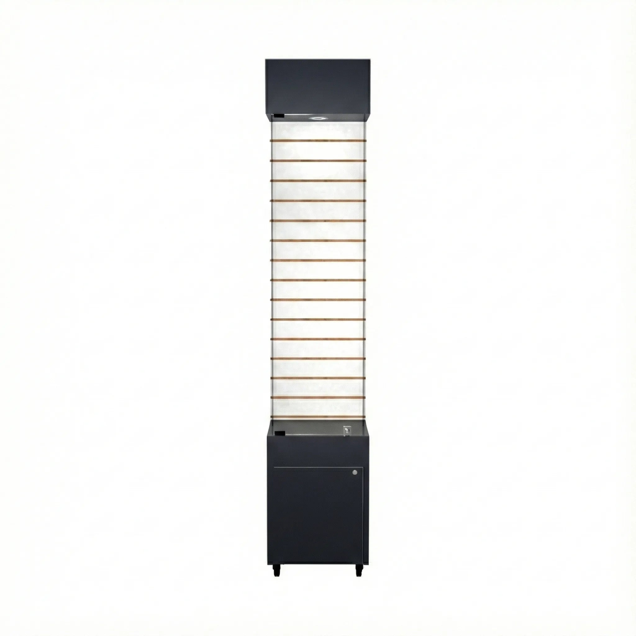 Vitrina 40x40 Ranurado CB Negro