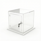 Cúpula Acrílico 40x40 Con Puerta, Base Melamínica