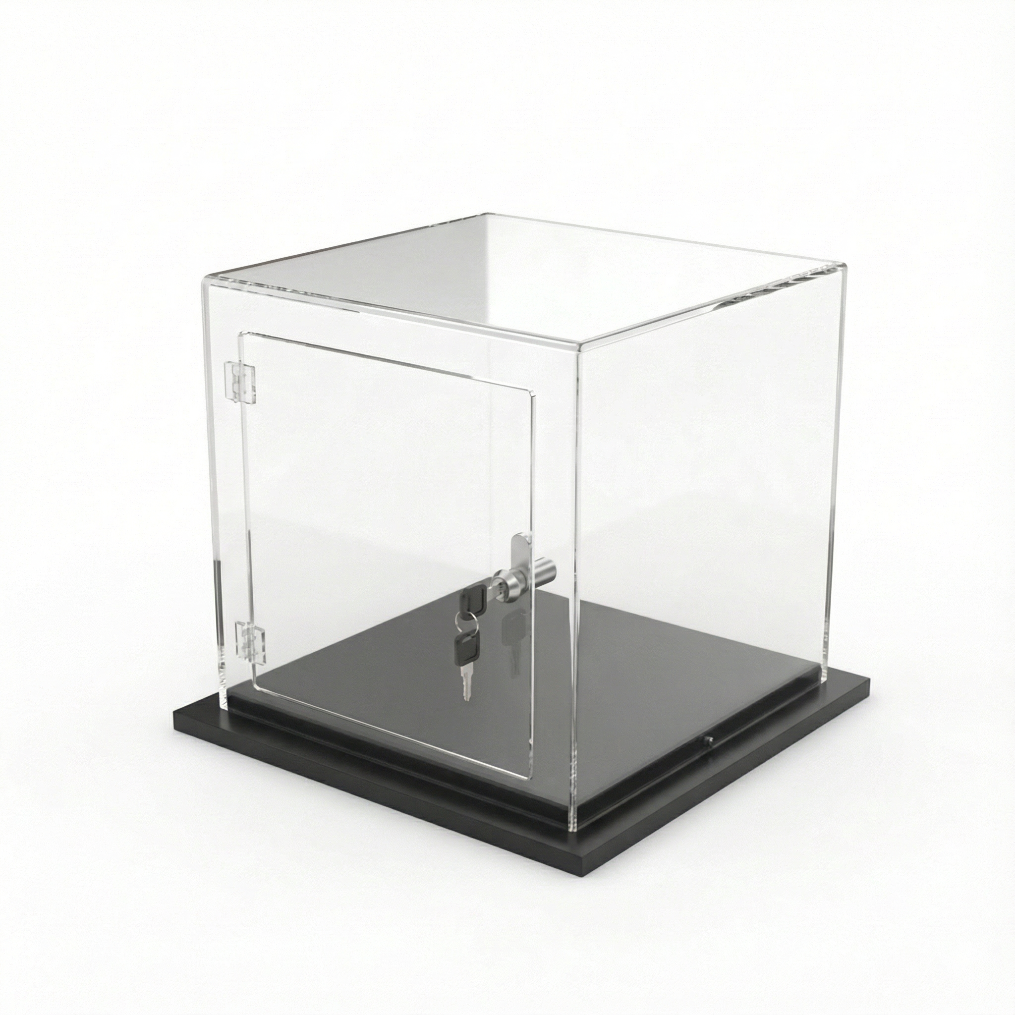 Cúpula Acrílico 40x40 Con Puerta, Base Melamínica