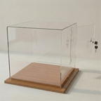 Cúpula Acrílico 40x40 Con Puerta, Base Melamínica