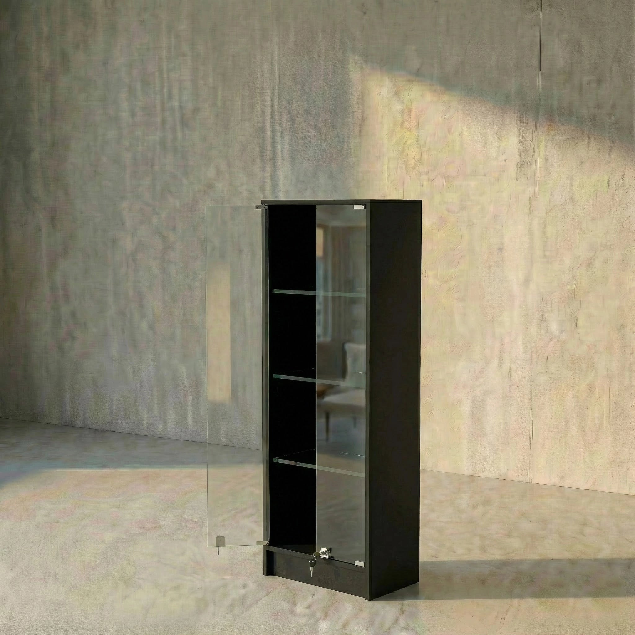 Vitrina Mural Melamínica Para Exhibición  50x33x140cm