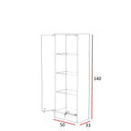 Vitrina Mural Melamínica Para Exhibición  50x33x140cm