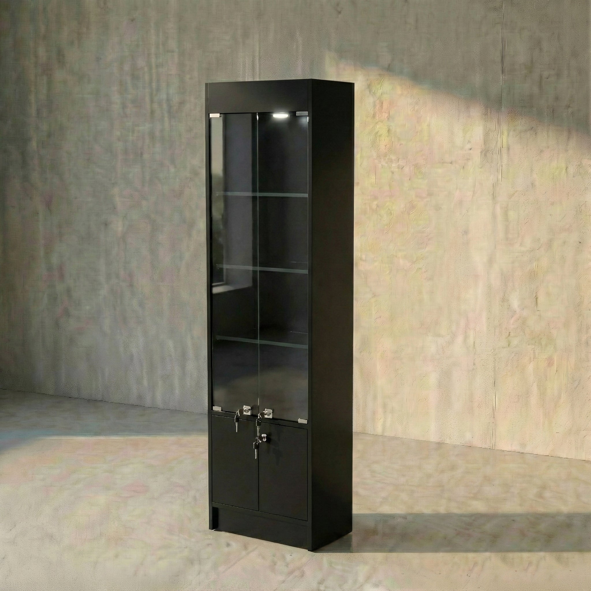 Vitrina Mural Melamínica Para Exhibición  50x33x180cm