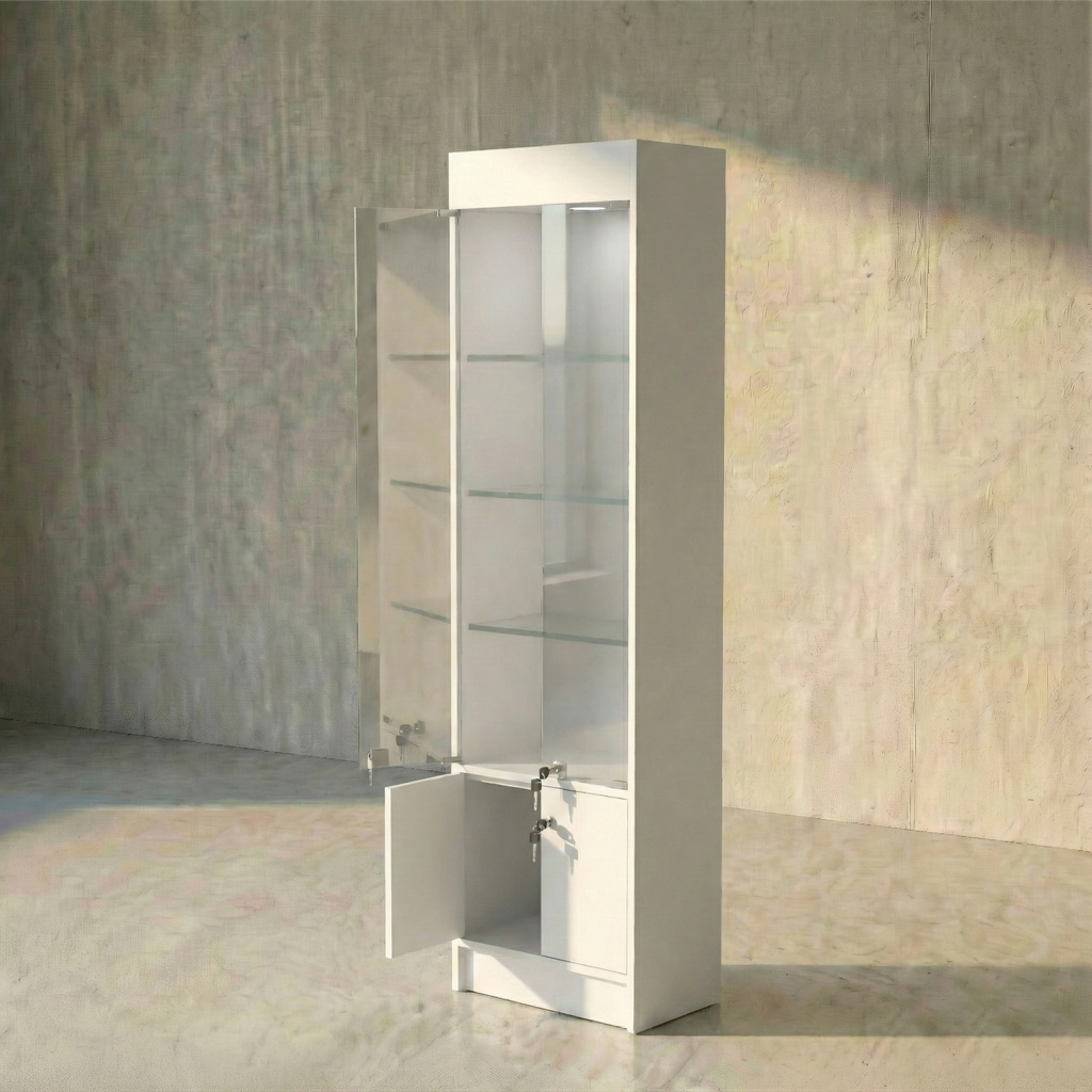 Vitrina Mural Melamínica Para Exhibición  50x33x180cm