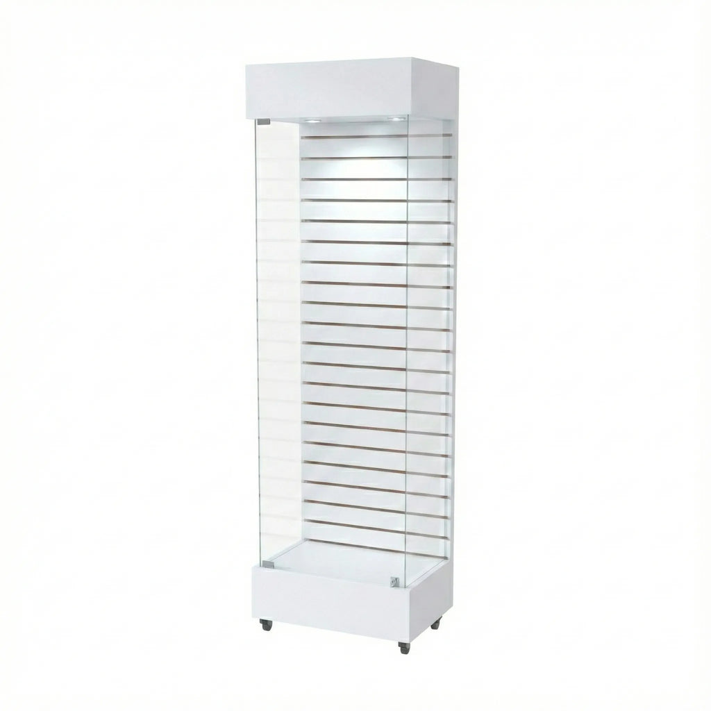 Vitrina 60x40 Ranurado SB Blanco